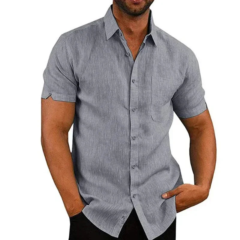 Casual Shirt for Men – Lightweight Cotton Button-Up with Stylish Fit