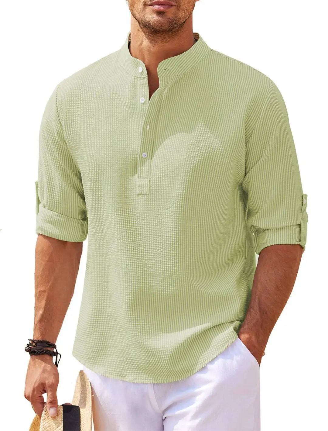 Men's Casual Shirt – Stylish Short Sleeve Cotton Top