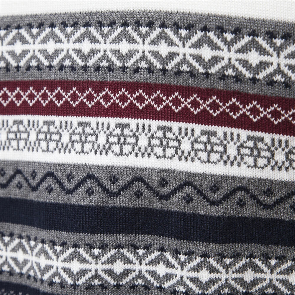 Retro Pattern Sweater – High-Quality Knitwear for Stylish Outfits