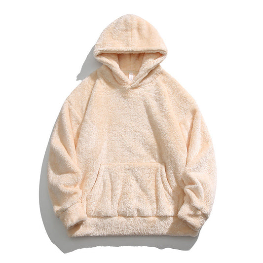 Fluffy Hoodie for Women – Cozy Fleece Pullover with Pockets