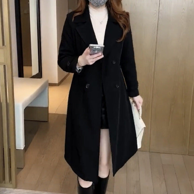 Luxury Wool Trench Coat – Stylish Warm Outerwear for Women