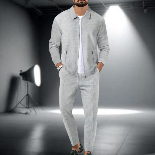 Men's Tracksuit Set – Long Sleeve Top & Jogging Pants for Activewear