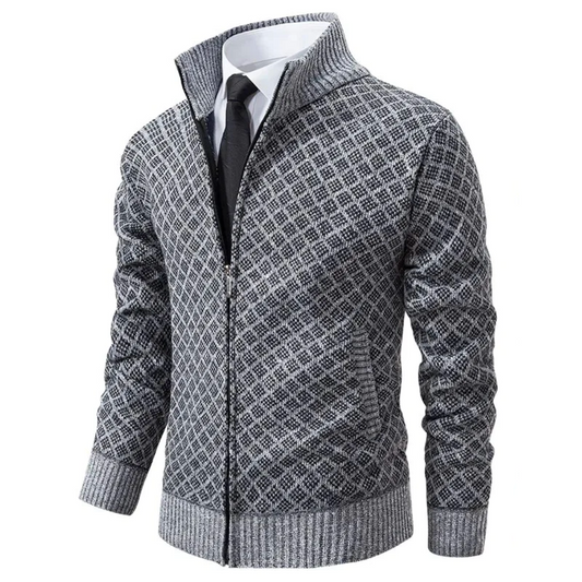 Men's Knit Jacket – Elegant Lightweight Design for Casual or Formal Wear