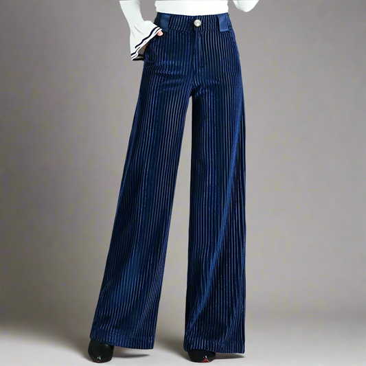 Women's Cord Trousers – Stylish High-Waisted Pants for Casual Wear