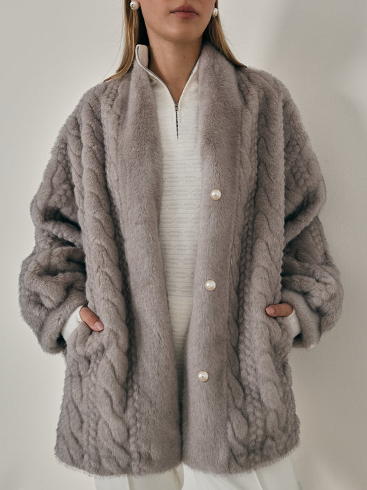 Fur Cardigan Coat Women – Stylish Warm Outerwear for Winter