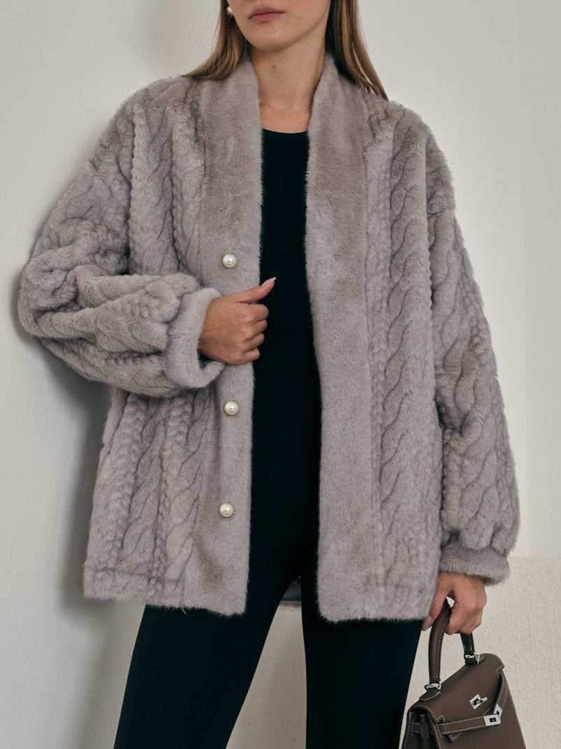 Fur Cardigan Coat Women – Stylish Warm Outerwear for Winter