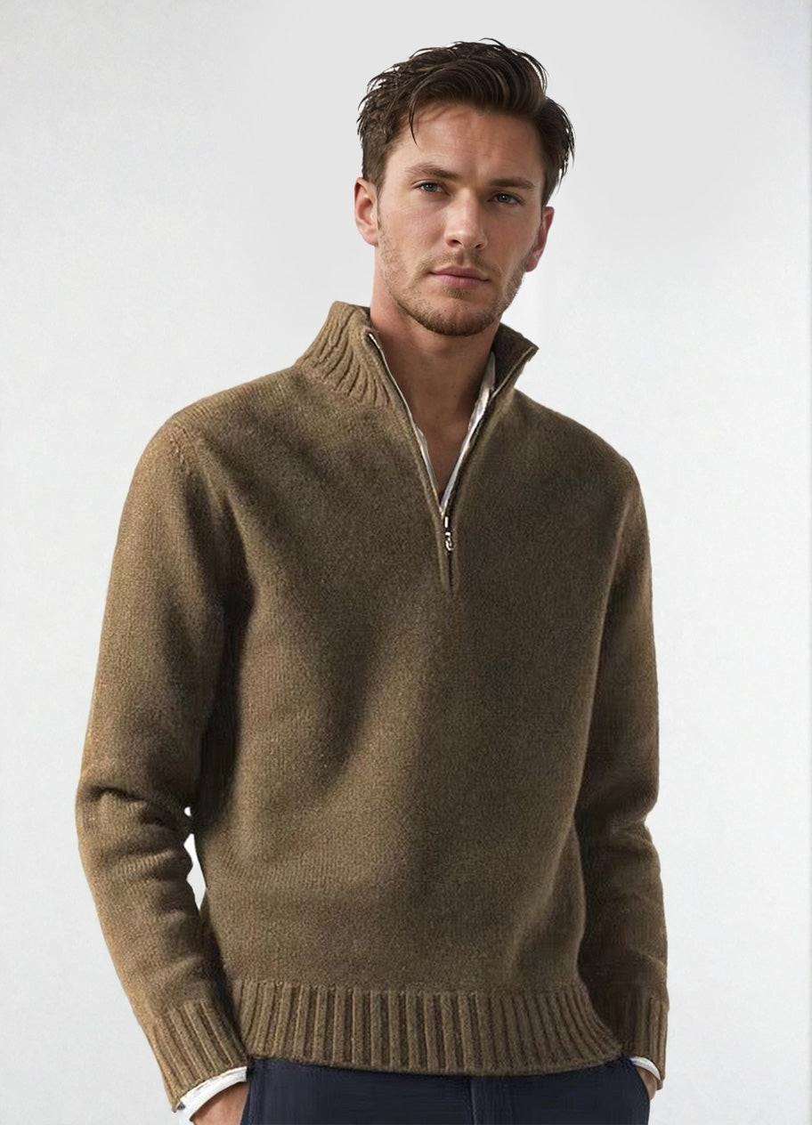 Half Zip Pullover Men – Stylish Lightweight Sweater for Casual Wear