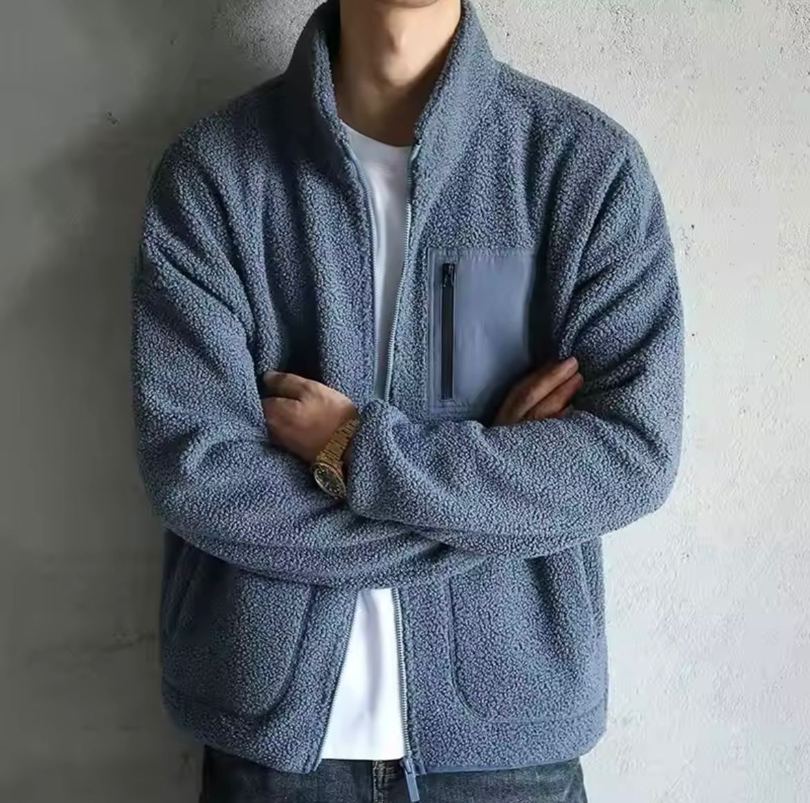 Autumn Fleece Jacket – Cozy Warmth for Men’s Casual Style