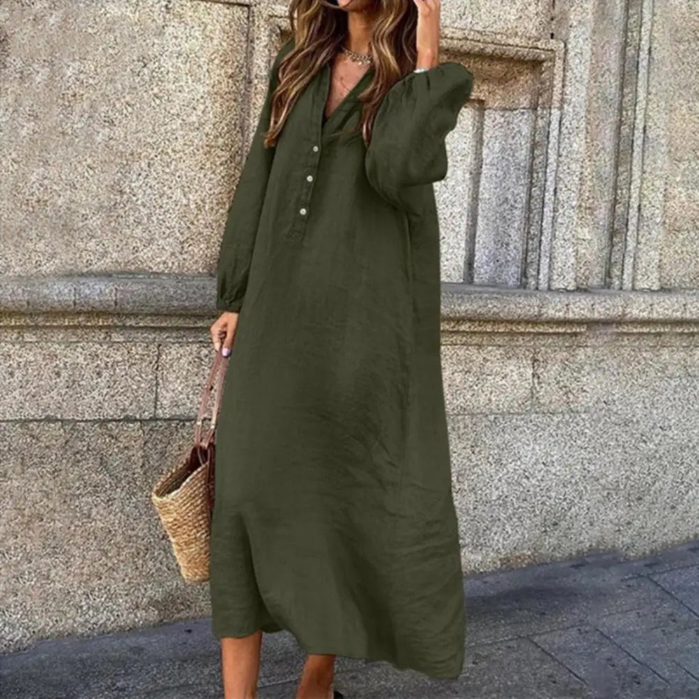 Elegant Women's Dress – Chic Casual Midi Dress for Parties