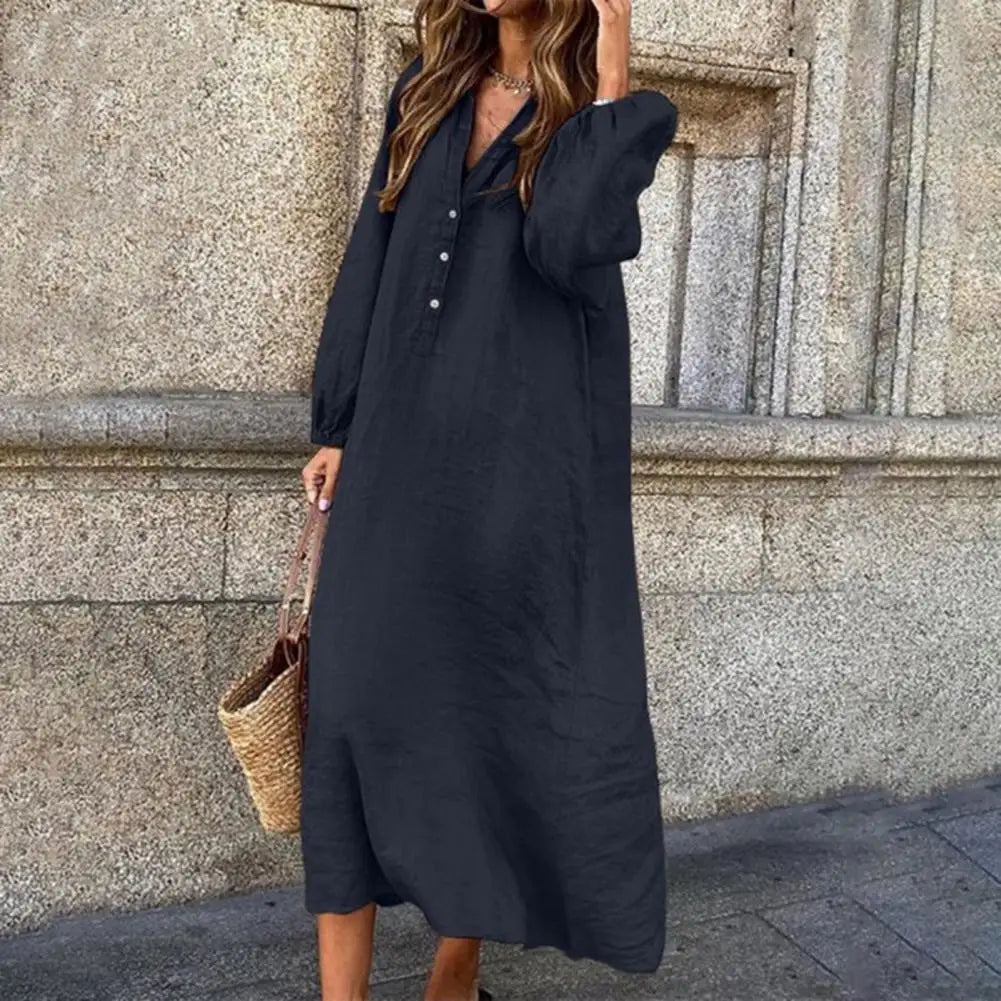 Elegant Women's Dress – Chic Casual Midi Dress for Parties