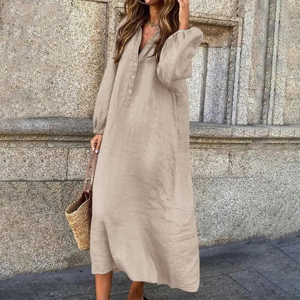 Elegant Women's Dress – Chic Casual Midi Dress for Parties