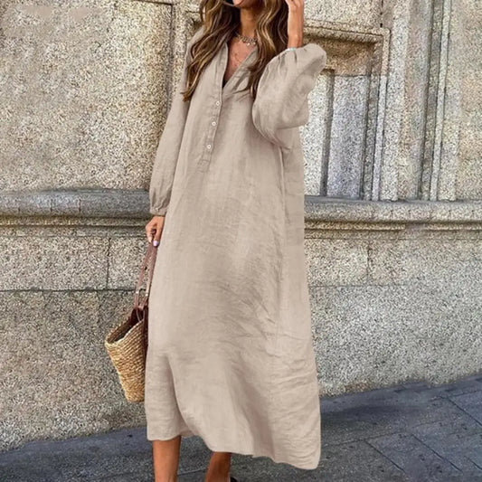 Elegant Women's Dress – Chic Casual Midi Dress for Parties