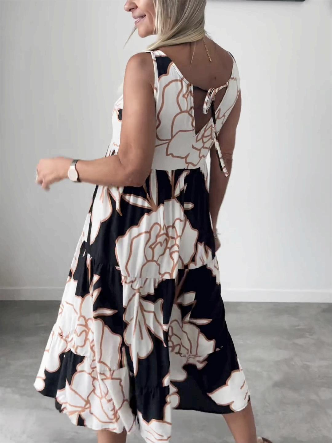 Floral Print Dress – Stylish Women's Summer Dress with Elegant Design