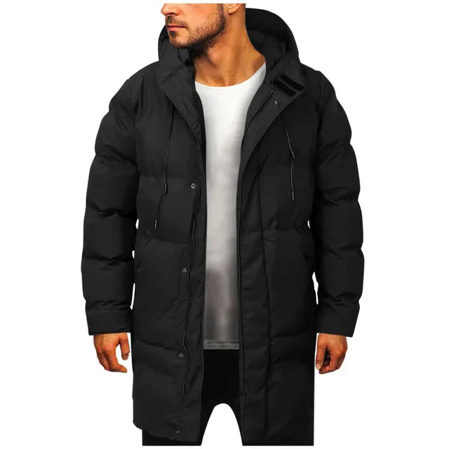 Men's Parka Jacket – Warm Waterproof Winter Coat with Hood