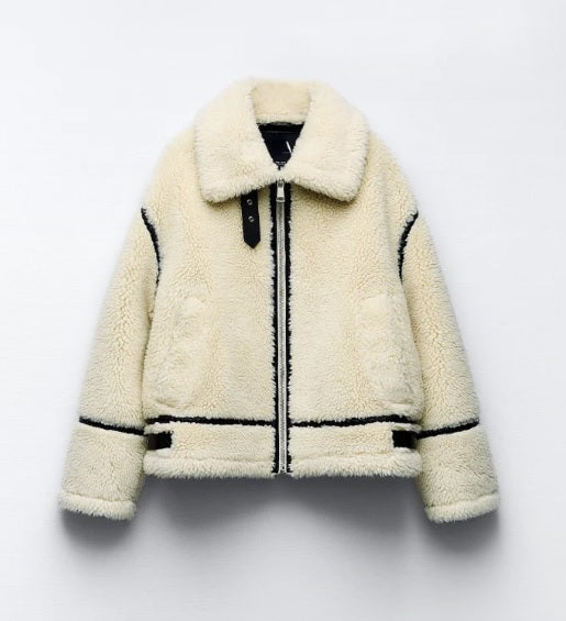 Autumn Coat Women – Cozy Teddy Jacket for Fall Fashion