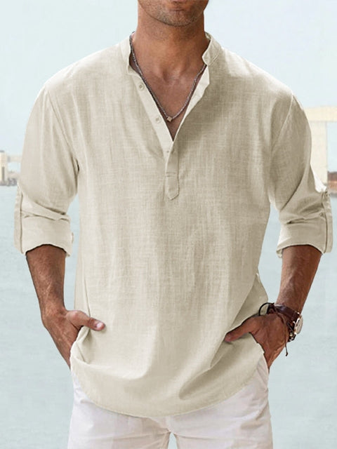 Casual Shirt Men – Lightweight Cotton Button-Up for Everyday Wear