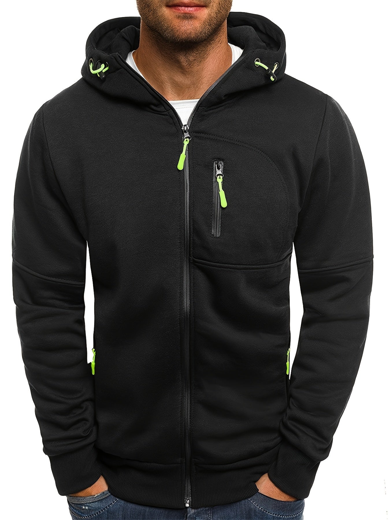 Fleece Hoodie for Men – Warm Hooded Sweatshirt for Casual Wear