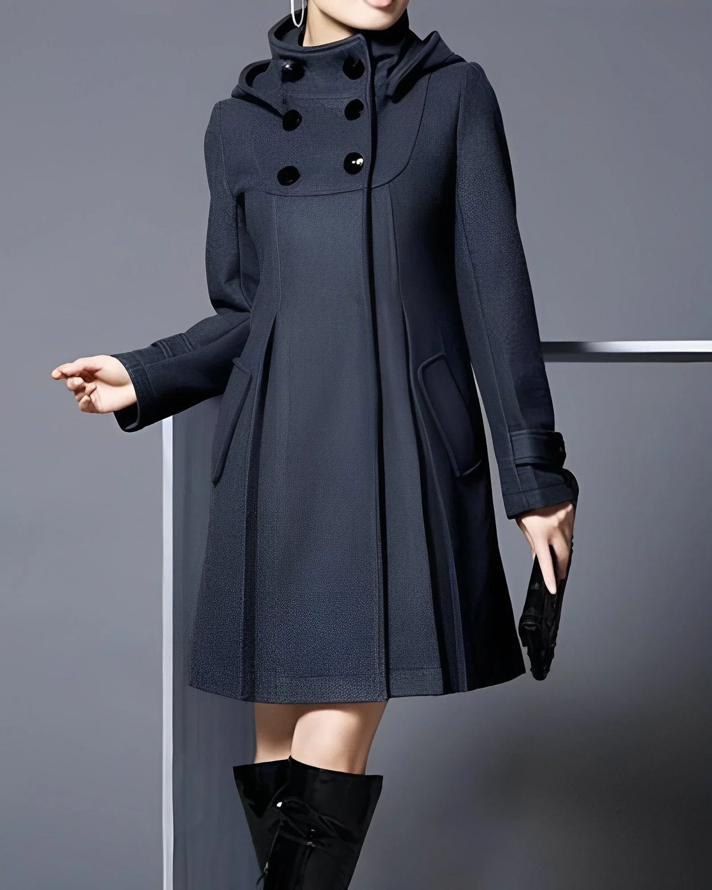 Women's Coat – Stylish Warm Winter Outerwear with Pockets