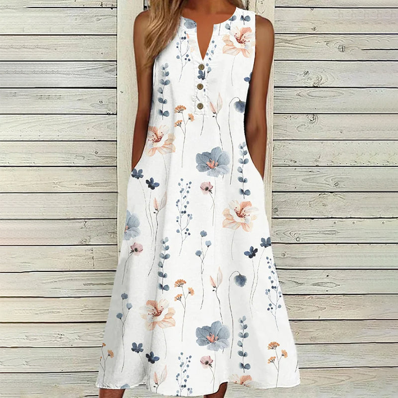 Casual Vest Dress Women – Elegant Sleeveless Summer Dress for Everyday Wear