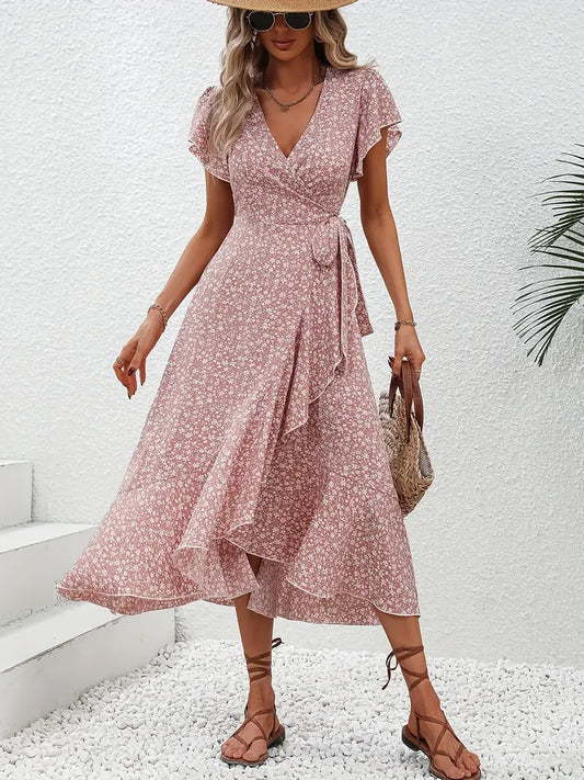 Summer Dress Women – Lightweight Floral Maxi Dress for Beach