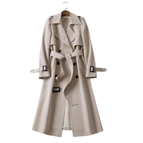 Double Button Placket Coat – Stylish Women's Outerwear for All Occasions