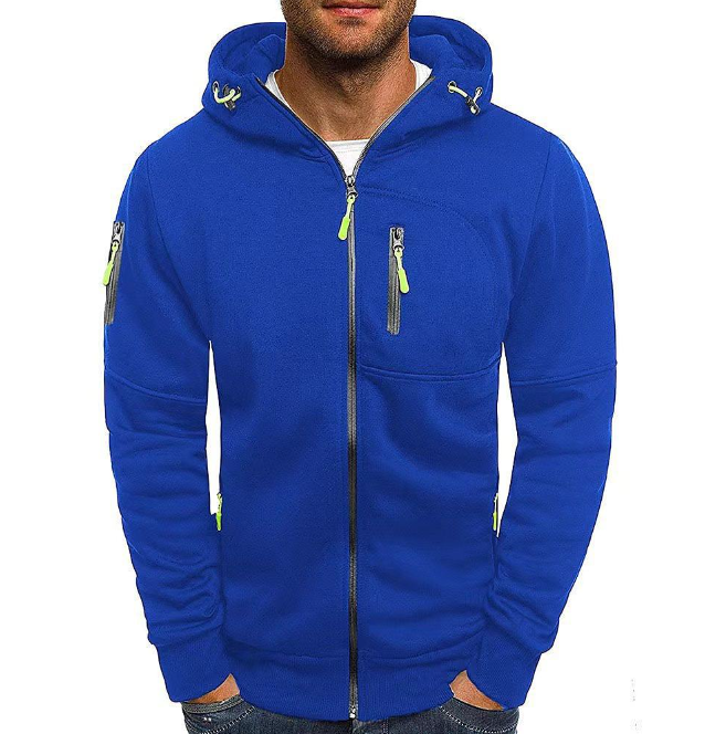 Men's Relaxed Zip-Up Hoodie – Soft Casual Sweatshirt for Everyday Wear