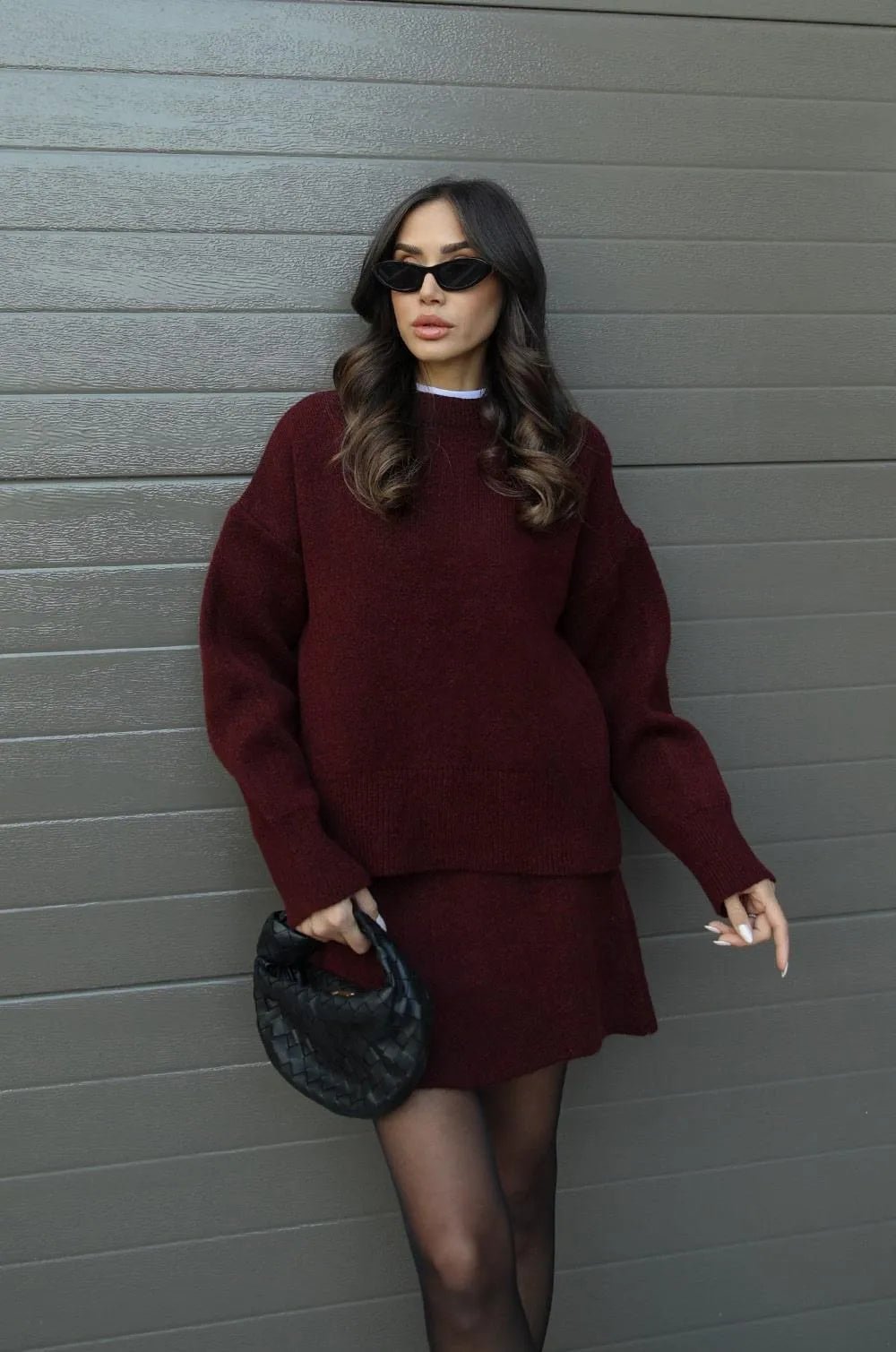 Two-Piece Knit Set Women – Stylish Comfortable Knit Outfit for Casual Wear