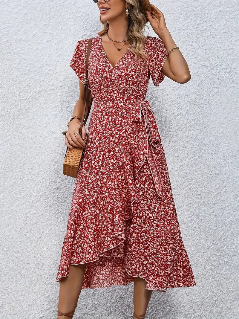 Summer Dress Women – Lightweight Floral Maxi Dress for Beach