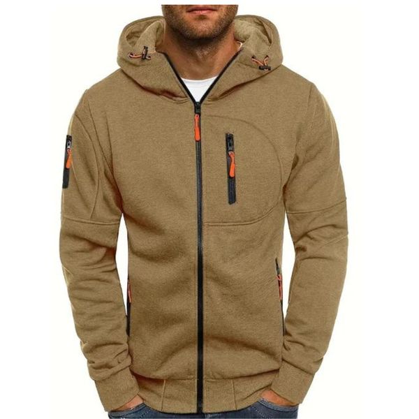 Men's Relaxed Zip-Up Hoodie – Soft Casual Sweatshirt for Everyday Wear