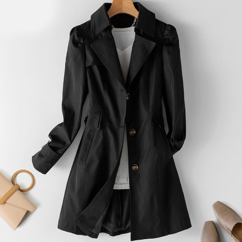 Classic Coat Women – Elegant Wool Overcoat for Winter