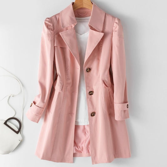 Classic Coat Women – Elegant Wool Overcoat for Winter