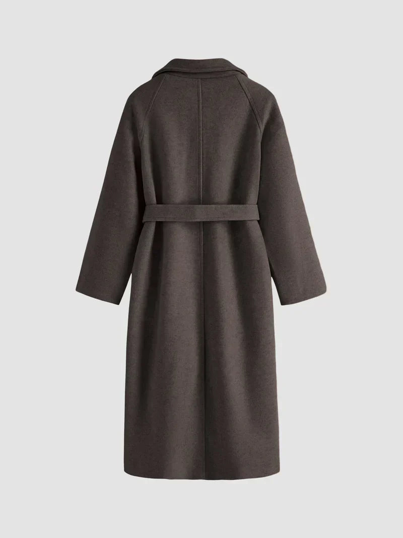 Women's Long Wool Coat – Elegant Warm Outerwear for Winter