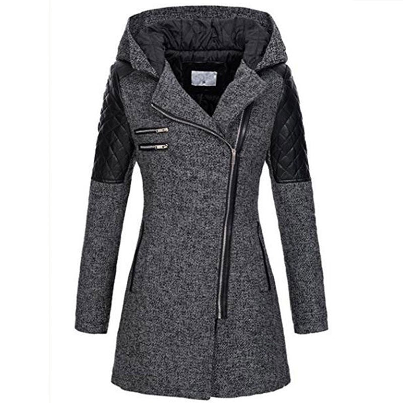 Winter Jacket Women – Stylish Warm Coat with Hood and Pockets