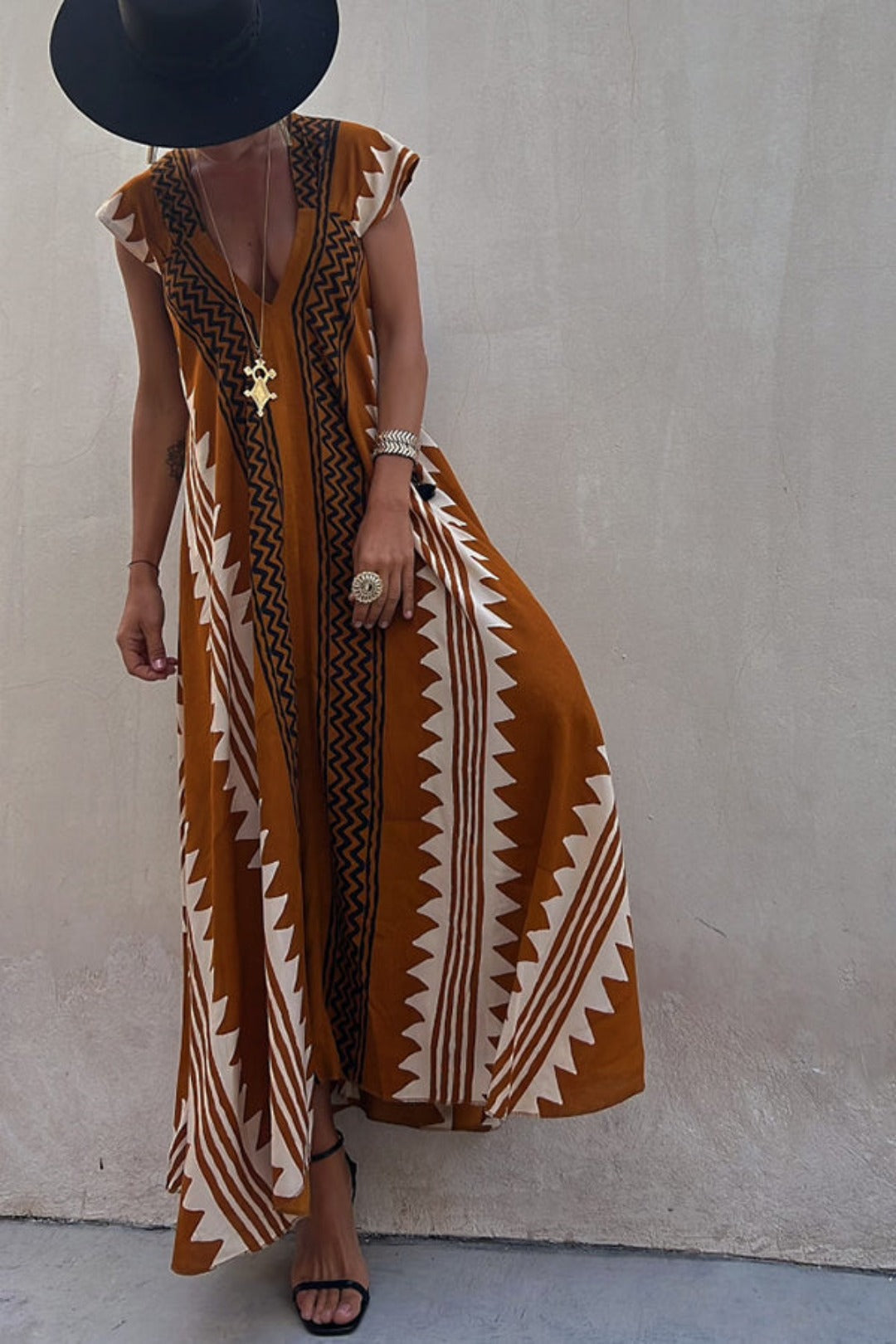 Aztec Dress – Boho Chic Maxi Dress for Women