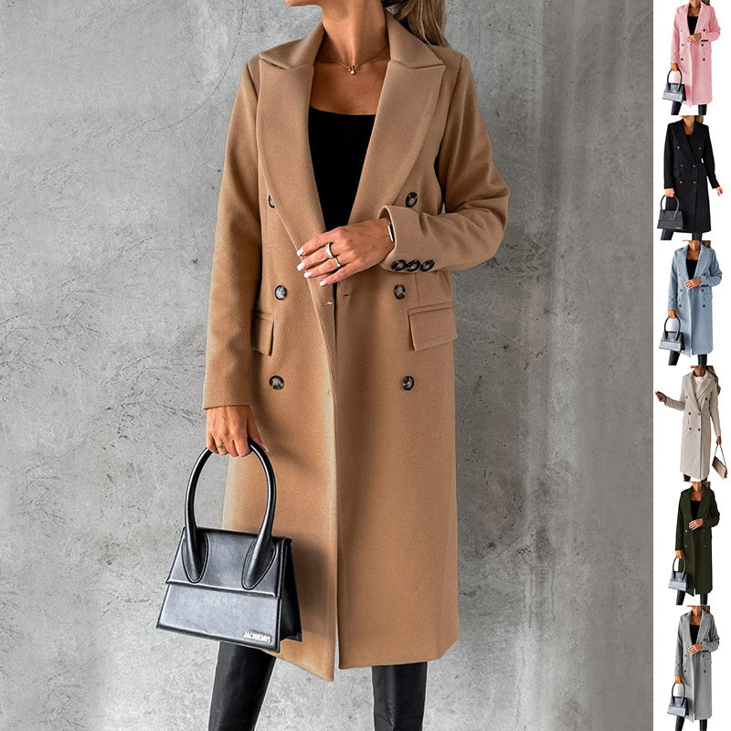 Winter Trench Coat Women – Stylish Warm Long Outerwear for Cold Weather