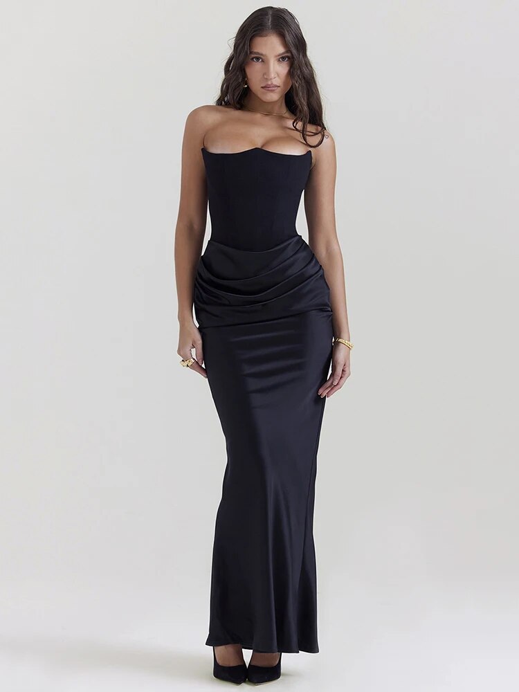 Corset Dress Women – Elegant Fitted Evening Gown for Special Occasions