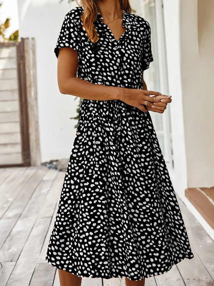 Vintage Dress Women – Elegant Retro Style Midi Dress for Special Occasions