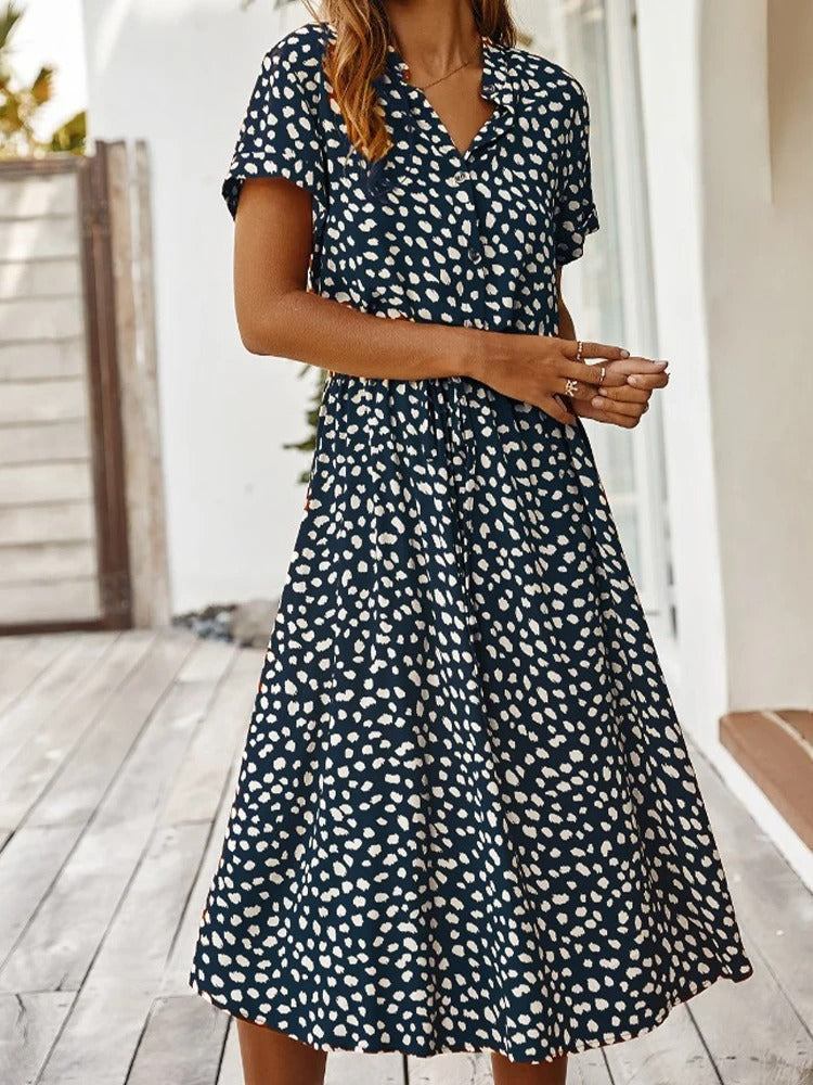 Vintage Dress Women – Elegant Retro Style Midi Dress for Special Occasions