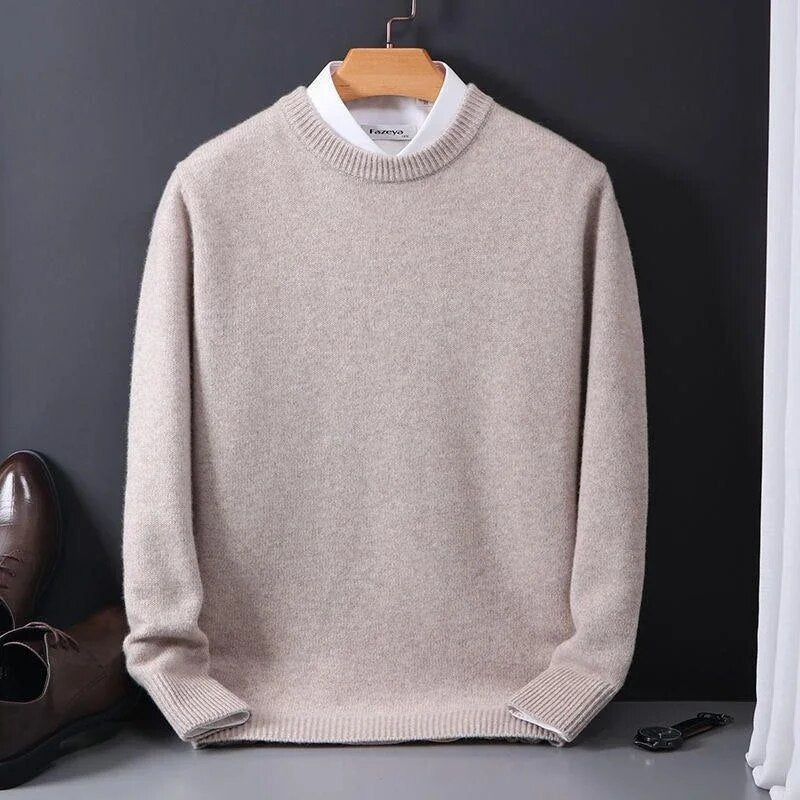 Men's Cashmere Sweater – Stylish Warm Knit Pullover for Winter