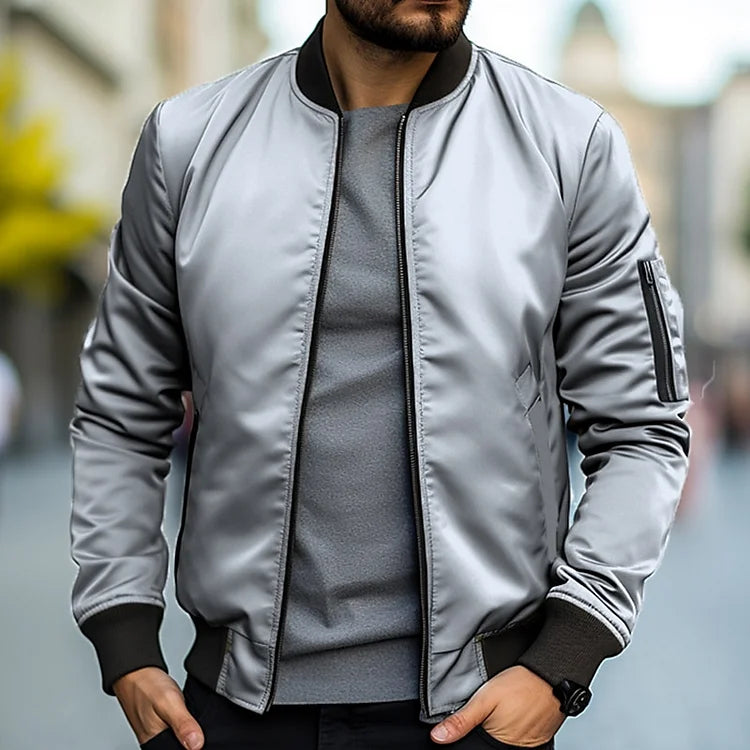 Men's Bomber Jacket – Stylish Lightweight Outerwear for Casual Wear