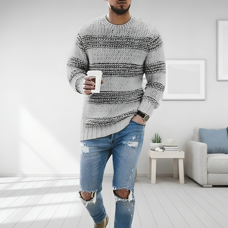 Men's Casual Pullover – Lightweight Knit Sweater for Everyday Wear