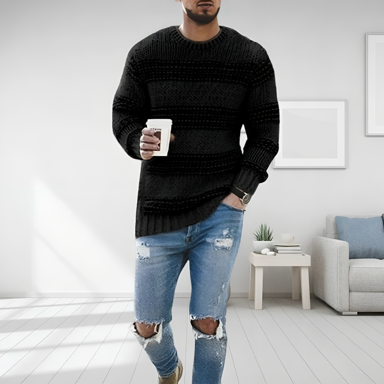 Men's Casual Pullover – Lightweight Knit Sweater for Everyday Wear