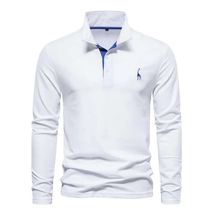 Men's Long-Sleeved Polo Shirt – Stylish Casual Wear for Every Occasion