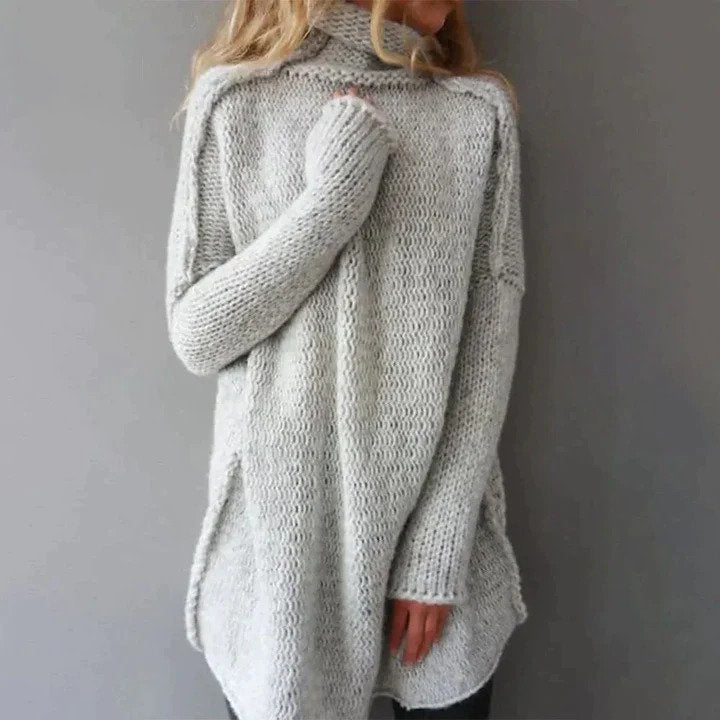 Luxury Turtleneck Sweater Women – Soft Cashmere Knit Pullover for Winter