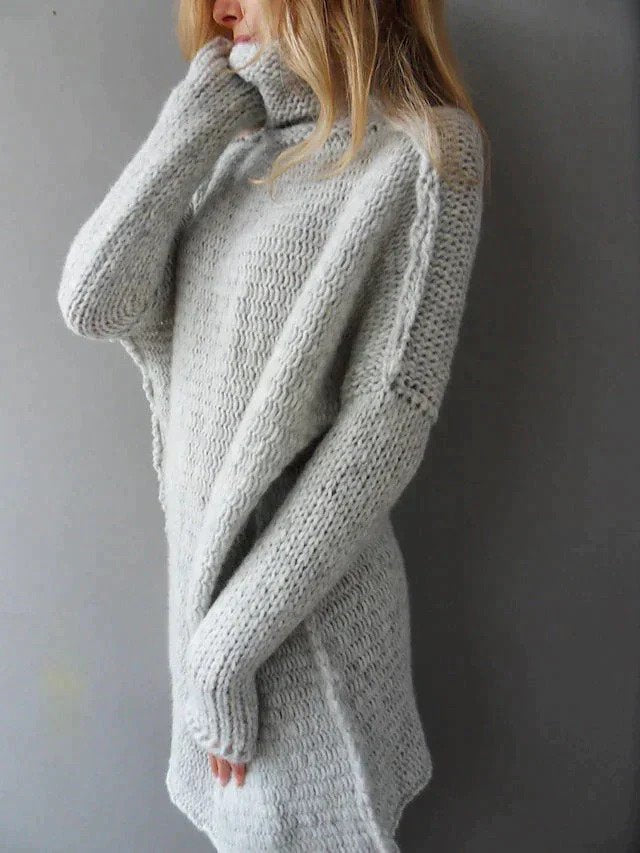 Luxury Turtleneck Sweater Women – Soft Cashmere Knit Pullover for Winter