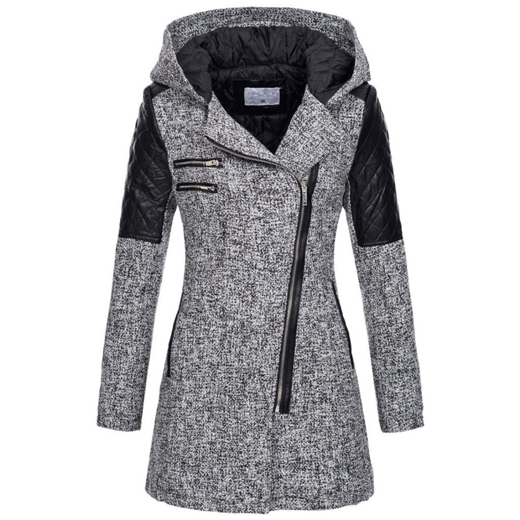 Winter Jacket Women – Stylish Warm Coat with Hood and Pockets