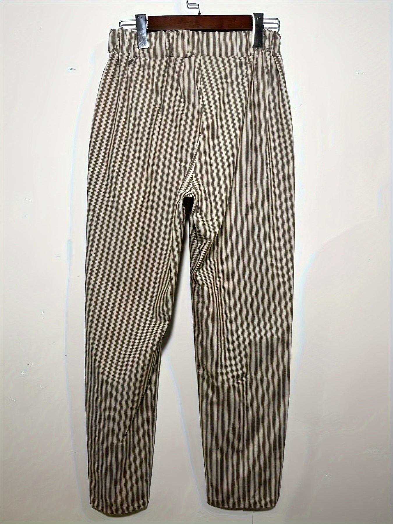 Summer Pants Women – Striped Lightweight Casual Trousers