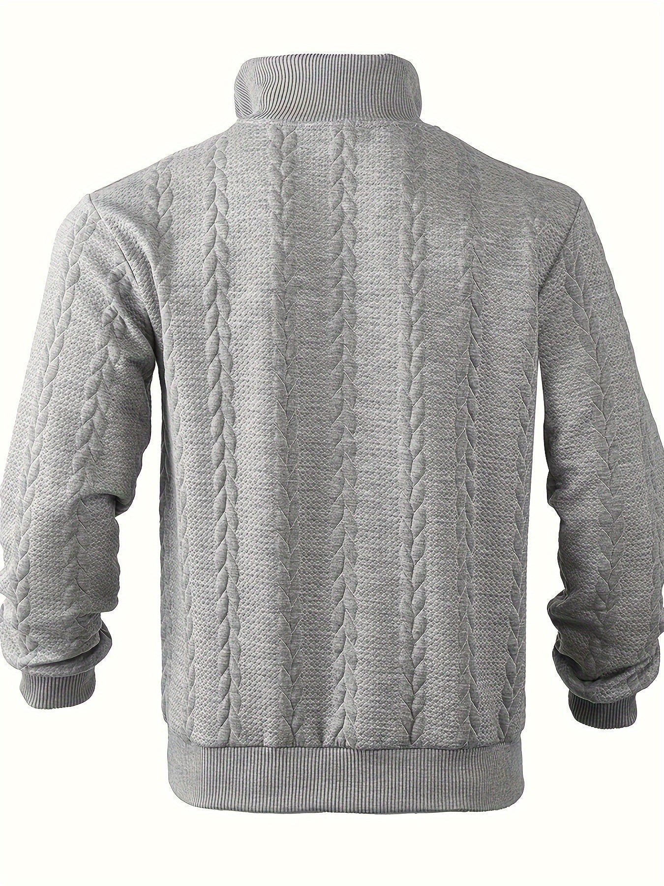 Men's Vintage Sweater – Zippered Knit Pullover for Casual Style