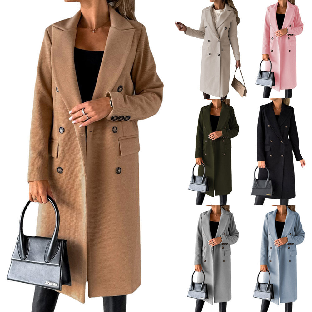 Winter Trench Coat Women – Stylish Warm Long Outerwear for Cold Weather