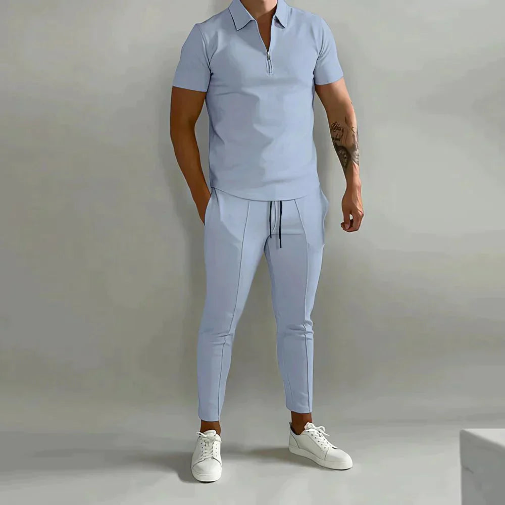 Men's Casual Shirt and Pants Set – Stylish Cotton Outfit for Everyday Wear